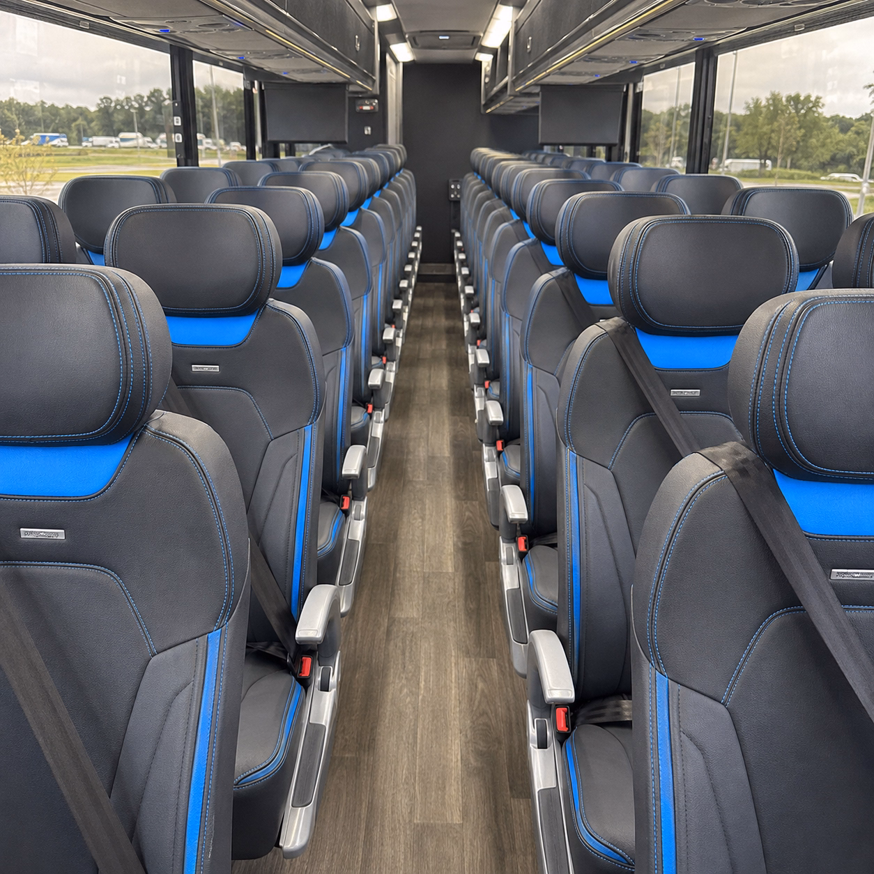 elizabeth charter bus interior