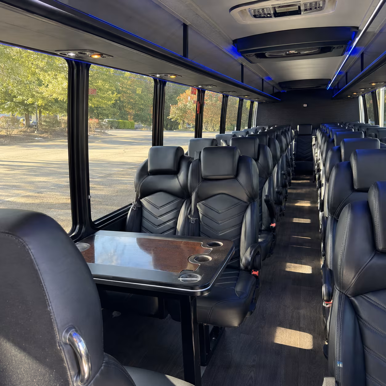 elizabeth sporting event transportation onboard seating