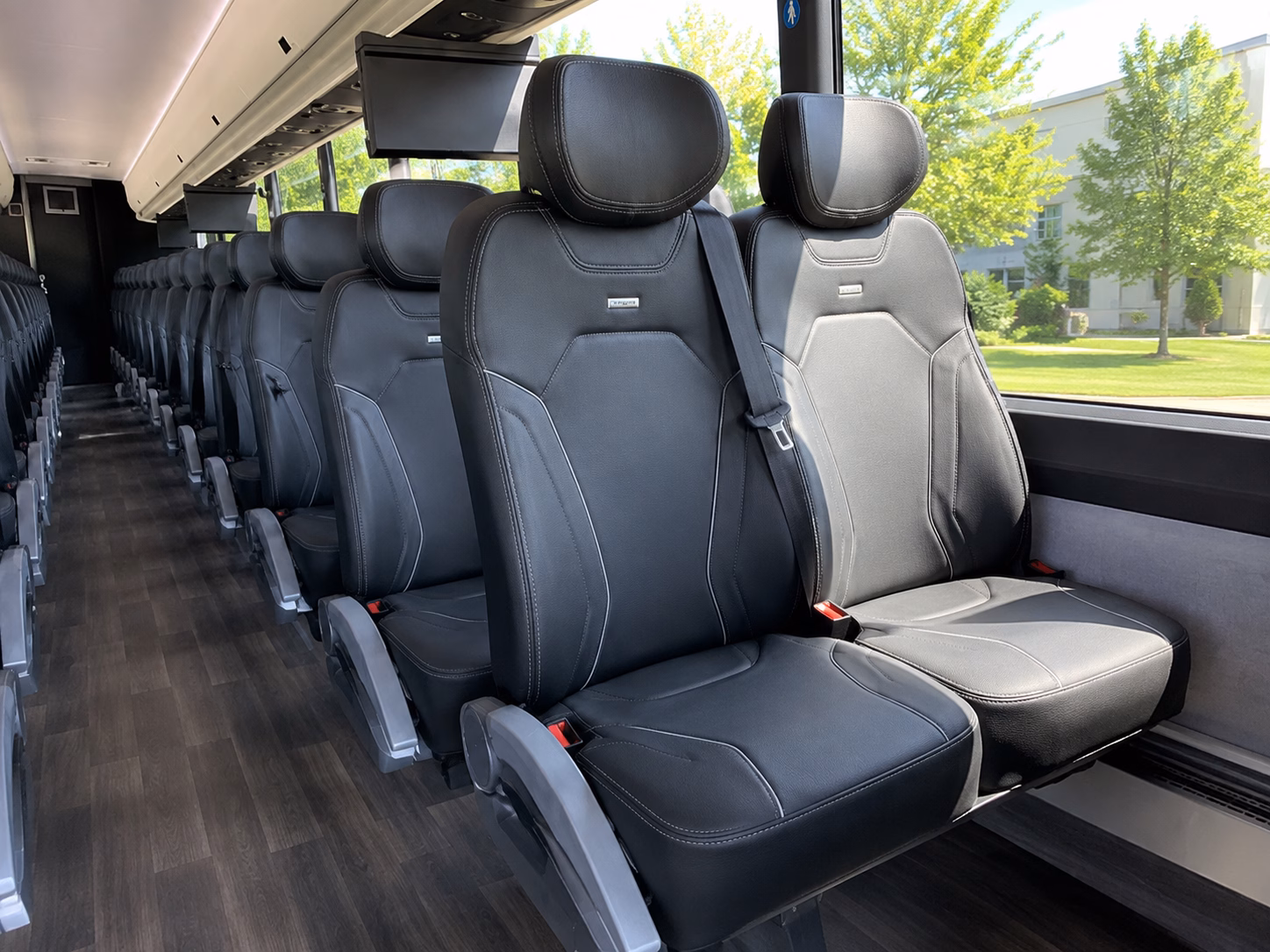 passaic charter bus rental interior