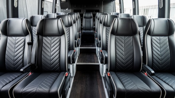 18 passenger minibus inside hoboken