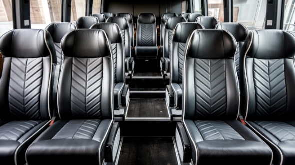 25 passenger minibus inside hoboken