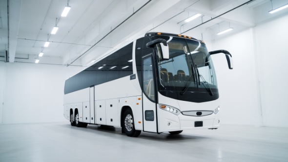 56 passenger charter bus exterior