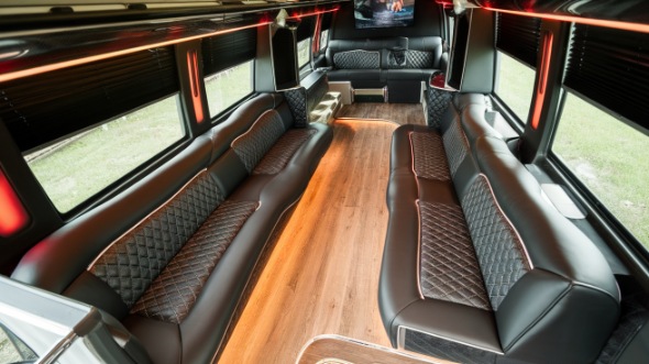 party bus rental interior bayonne