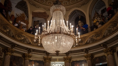 the chandelier